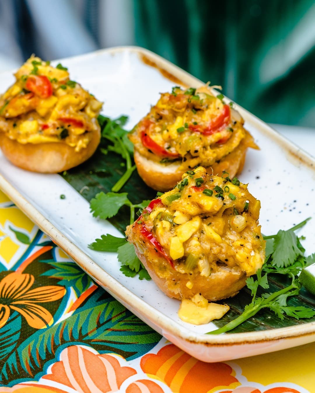 Saltfish and Ackee Bites