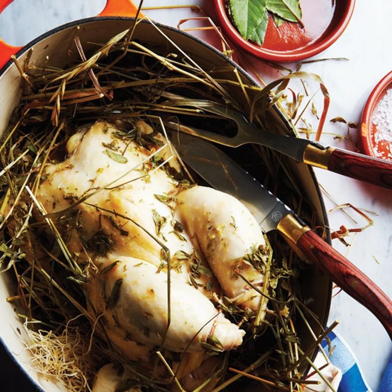 Chicken Baked in Hay