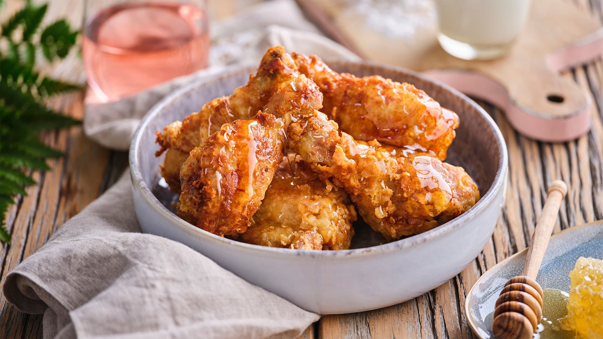 Buttermilk Fried Chicken with Honey